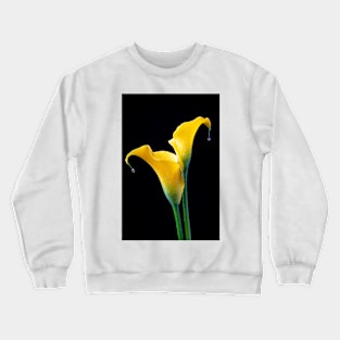 Two Wet Calla lilies Crewneck Sweatshirt